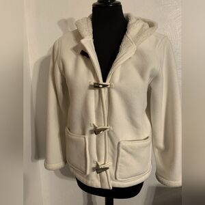 Lands' End Winter White Toggle Jacket